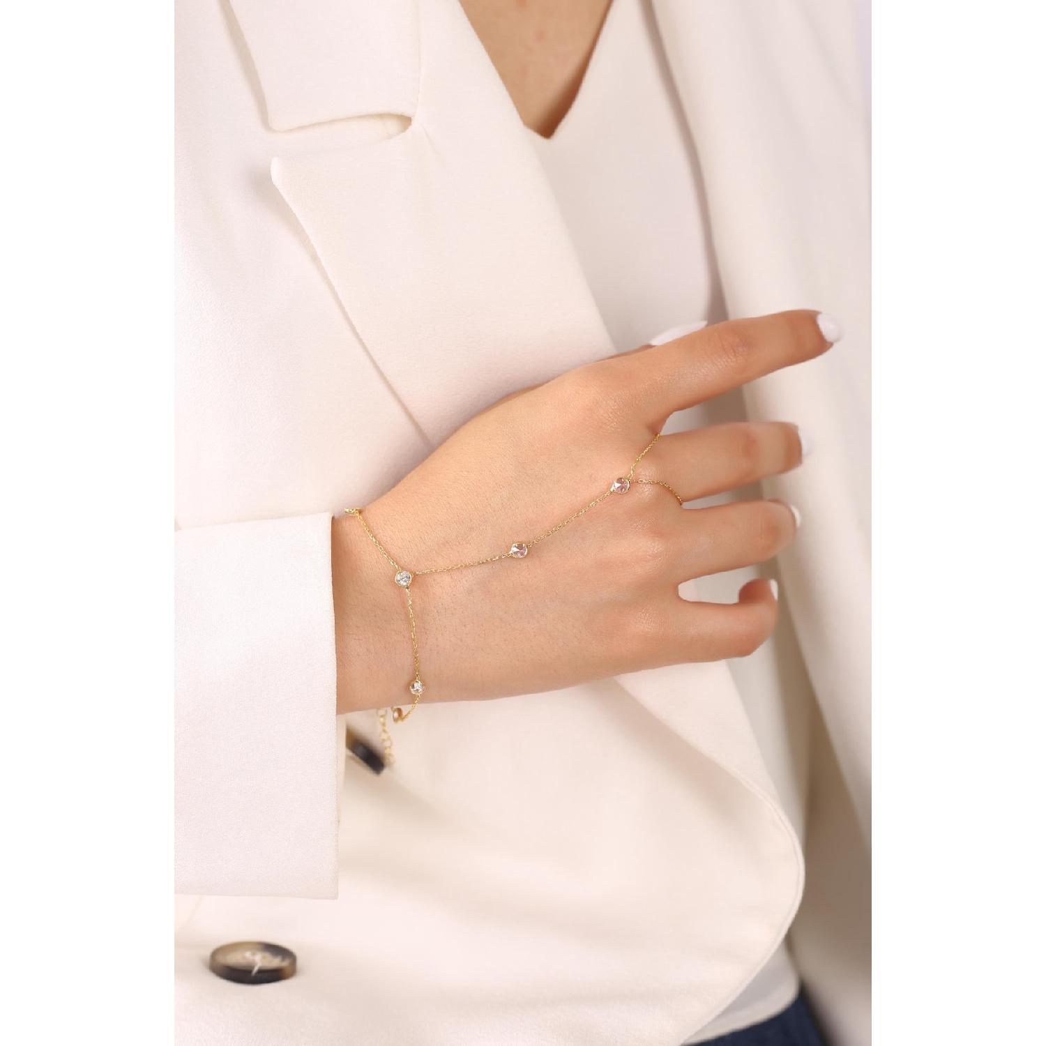 Одиночный Камень Элегантный Серебряный Шахмаран